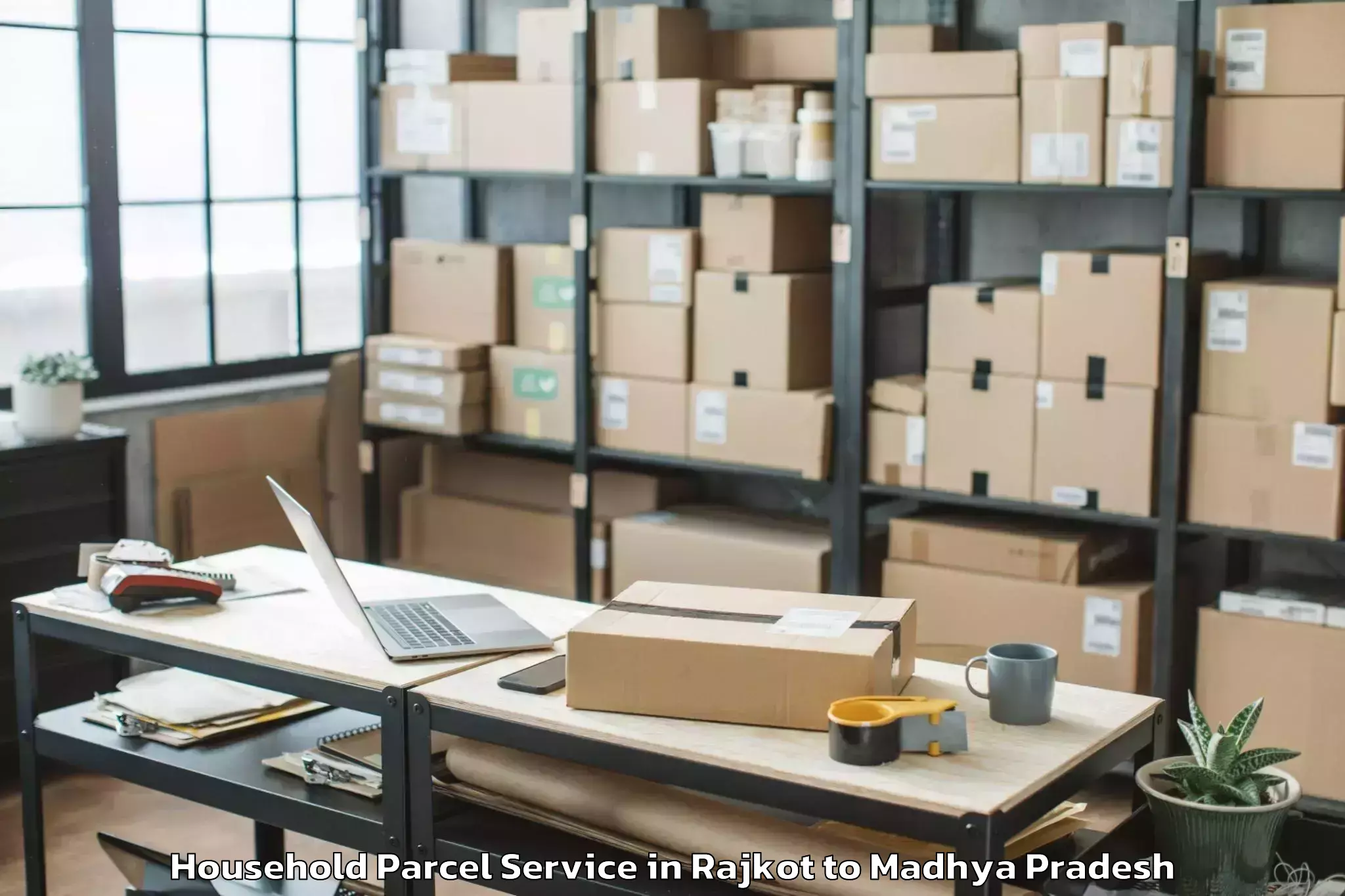 Book Rajkot to Mandideep Household Parcel Online